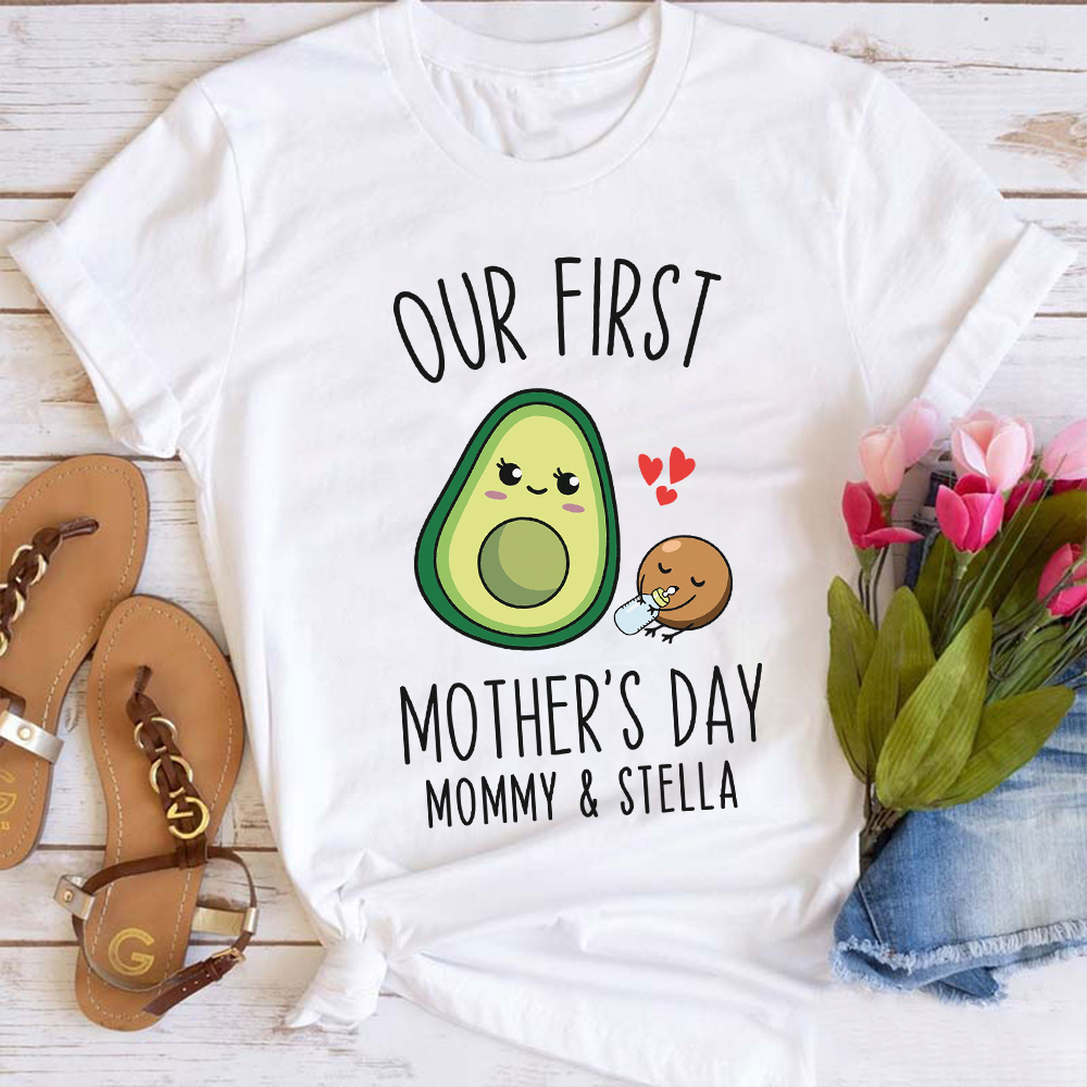 Personalized First Mother's Day Mommy and Baby Outfit | CWFamily143