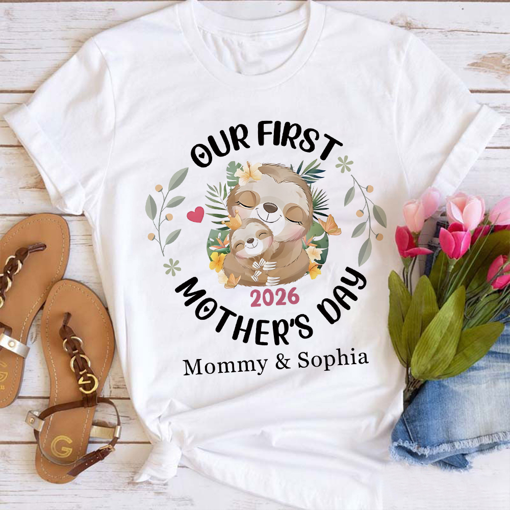 Personalized First Mother's Day Mommy and Baby Outfit | CWFamily144