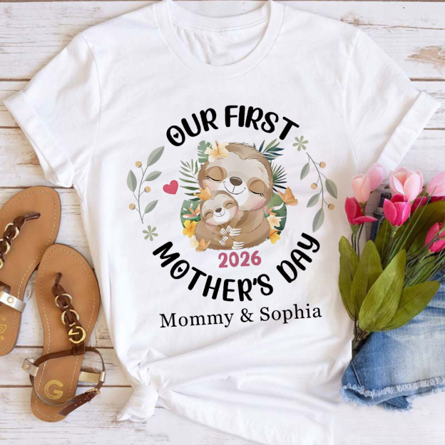 Personalized First Mother's Day Mommy and Baby Outfit | CWFamily144