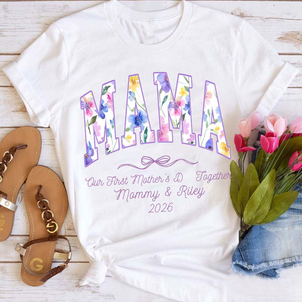 Personalized First Mother's Day Mommy and Baby Outfit | CWFamily145