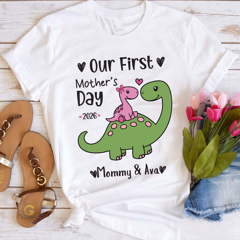 Personalized First Mother's Day Mommy and Baby Outfit | CWFamily146