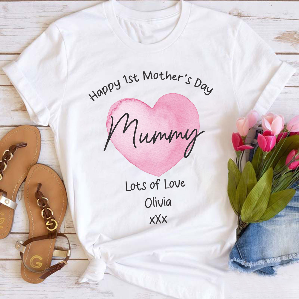 Personalized First Mother's Day Mommy and Baby Outfit | CWFamily138
