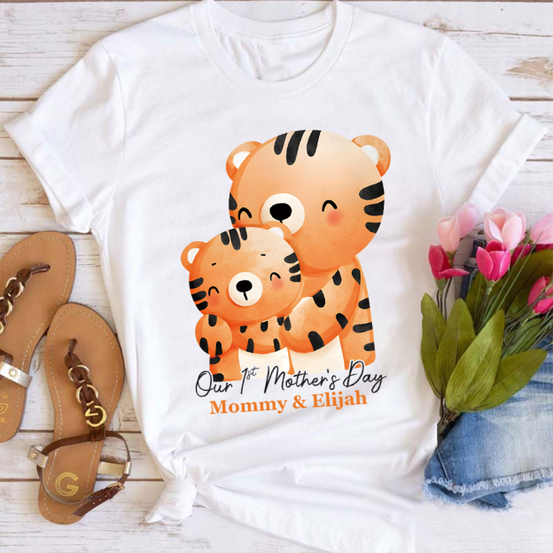 Personalized First Mother's Day Mommy and Baby Outfit | CWFamily147