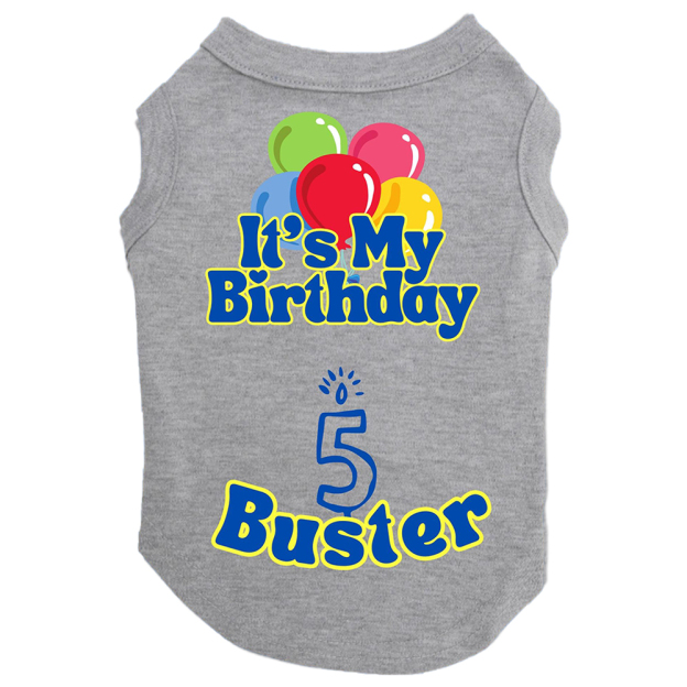 Personalized It’s My Birthday Pet Shirt | BKPet449