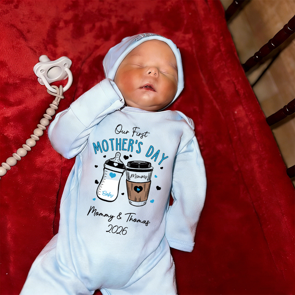 Personalized My First Mother's Day Baby Girl Coming Home Outfit | CWBaby454