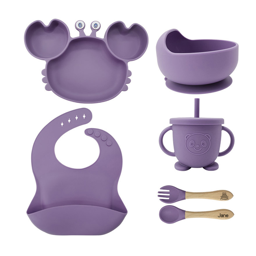Personalised Baby Silicone Cutlery Set | CWBaby67