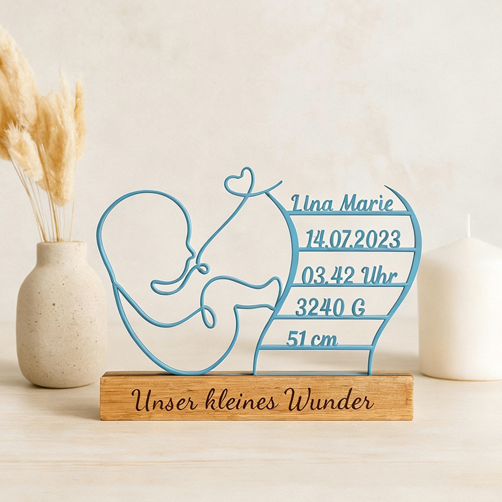 Personalized 3D Baby Birth Stand Decor for Unique & Love | CWGift60