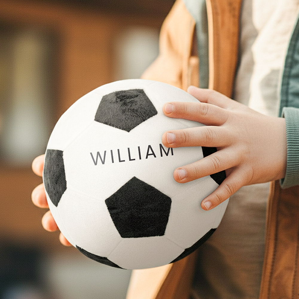 Personalized Kid's Lovely Soft Plush Soccer Ball | CWToy189
