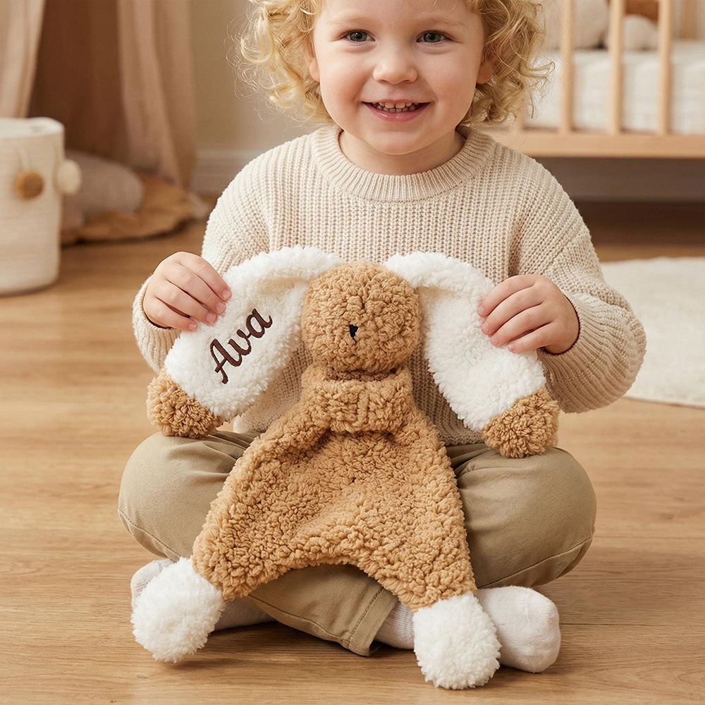 Personalized Kid's Lovely Soft Lambswool Baby Comfort Toy | CWToy190