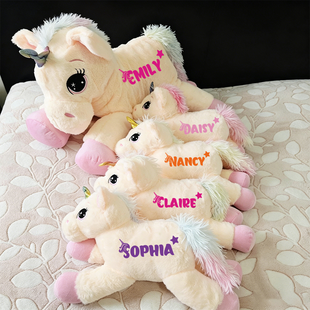 Personalized Kid's Lovely Soft Plush Unicorn Toy | CWToy188