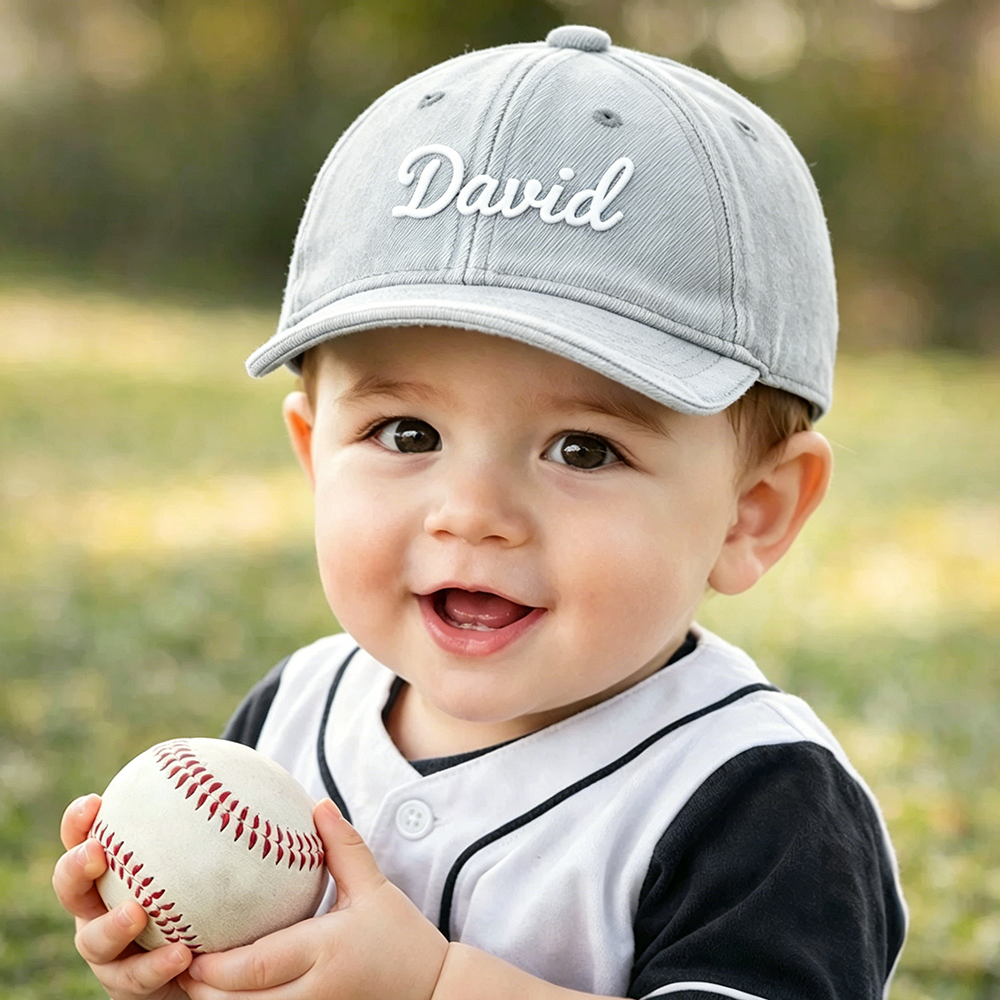 Personalized Baby Baseball Cap Custom Name Toddler Hat | CWBeach243