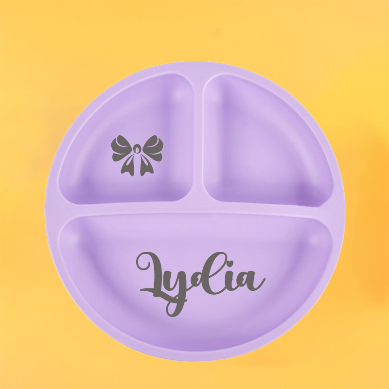 Personalised Baby Food Grade Color Dinner Plates  | CWBaby68