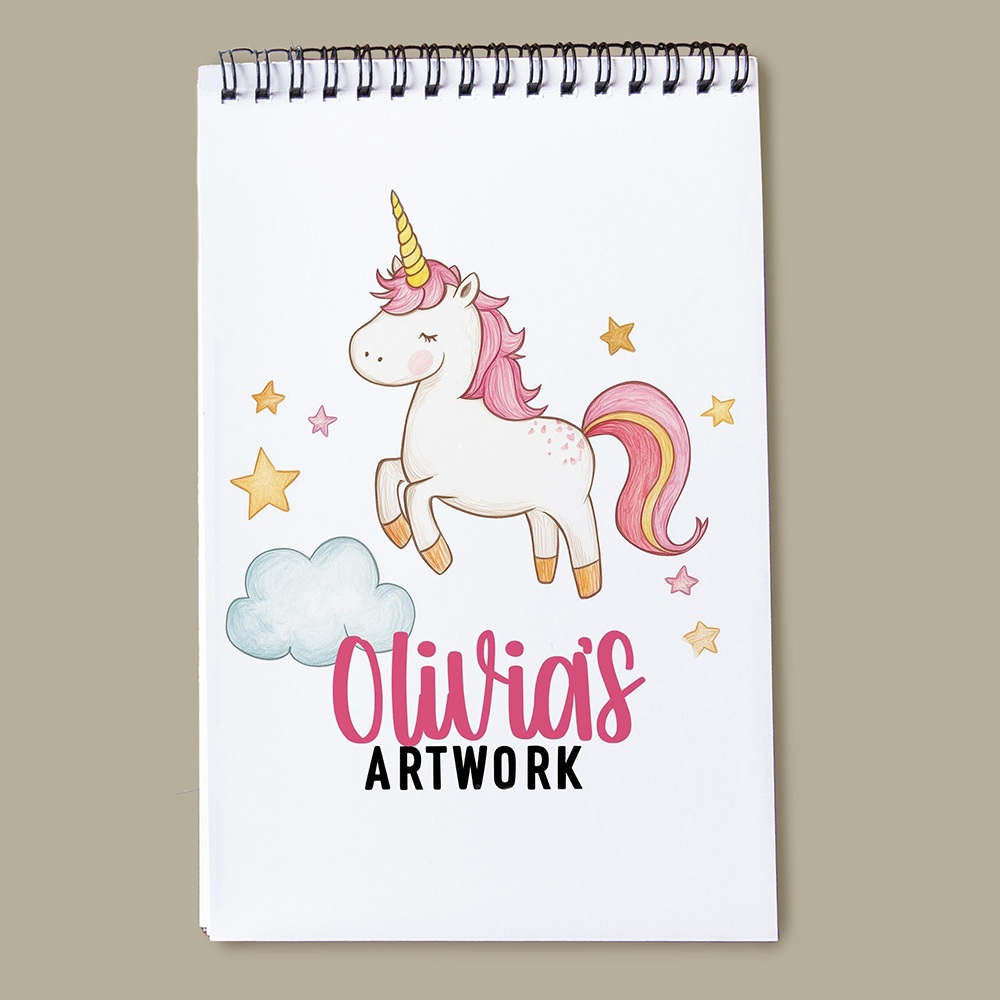 Personalized Kids Drawing Art Sketchbook | CWToy193