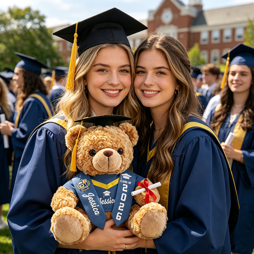 Personalized Plush Graduation Teddy Bear Gift | CWGift74