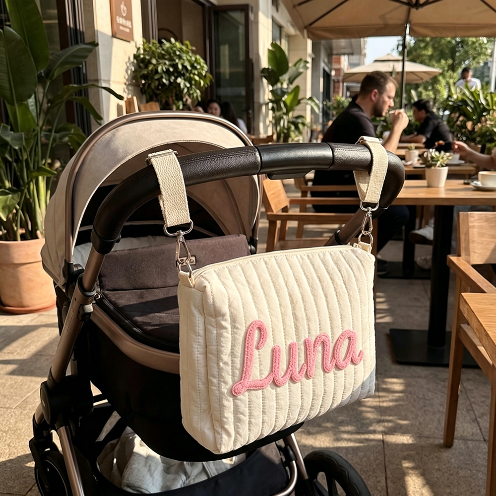 Personalized Hand Embroidery Stroller Organizer Pouch | CWPack363