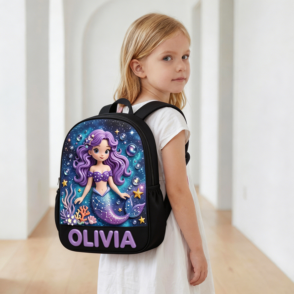 Personalized Princess Glitter Backpack Set | CWPack368