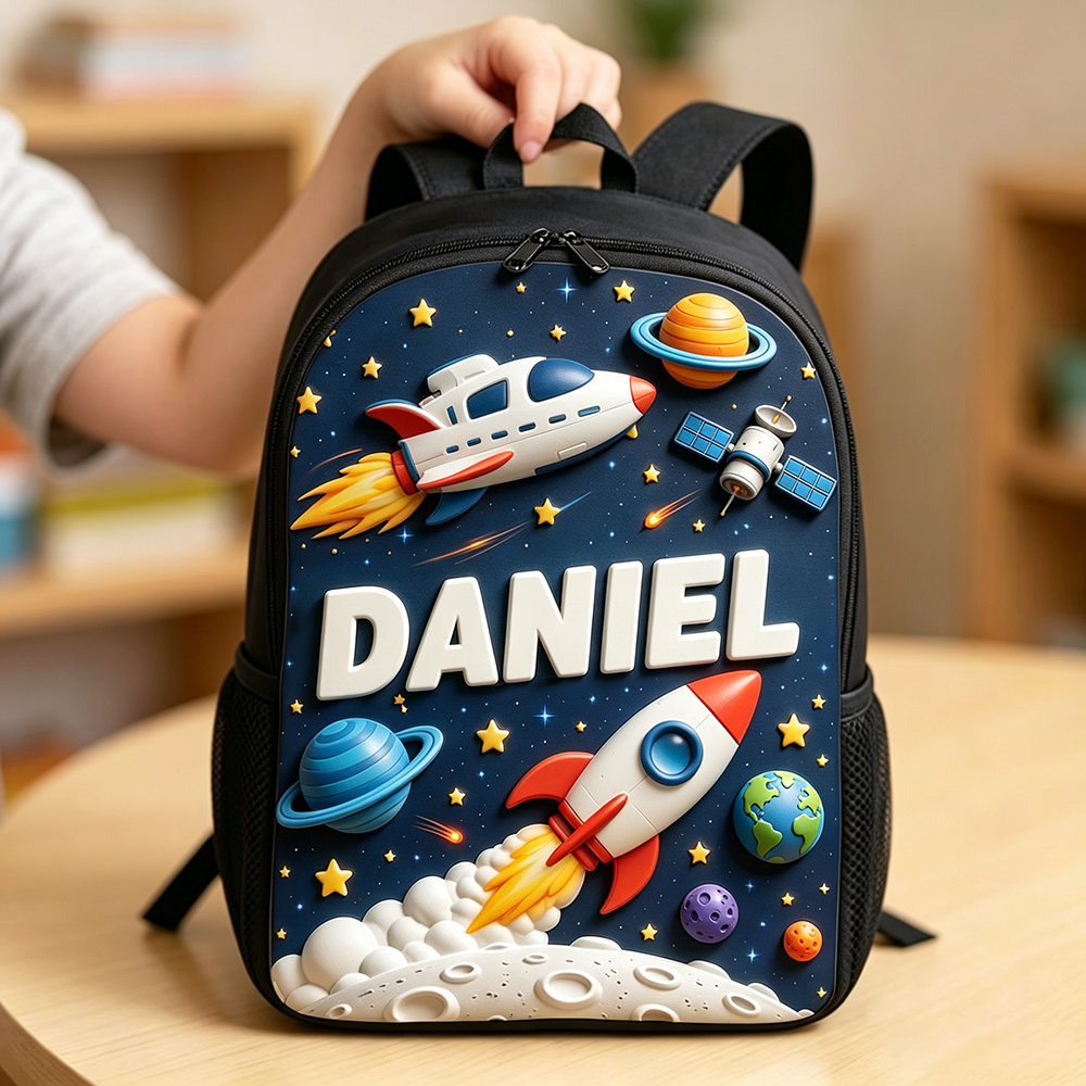 Personalized Kid Space Astronaut Backpack Set | CWPack382