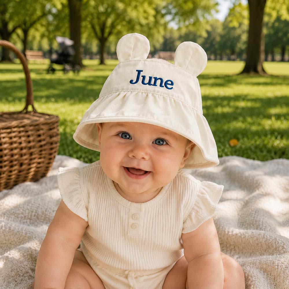 Personalized Cute Bunny Ear Baby Hat | CWBeach258