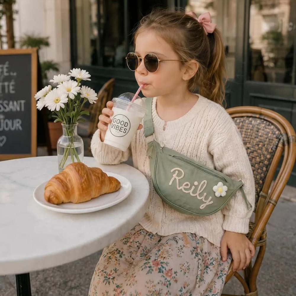 Personalized Hand-embroidered Kids Crossbody Bag | CWPack384