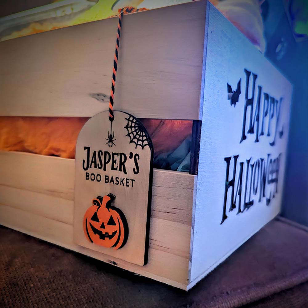 Personalized Halloween Boo Basket Tag | CWHalloween85
