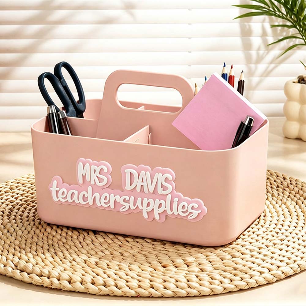 Personalized 3D Printed Teacher Desk Organiser | CWTeach15