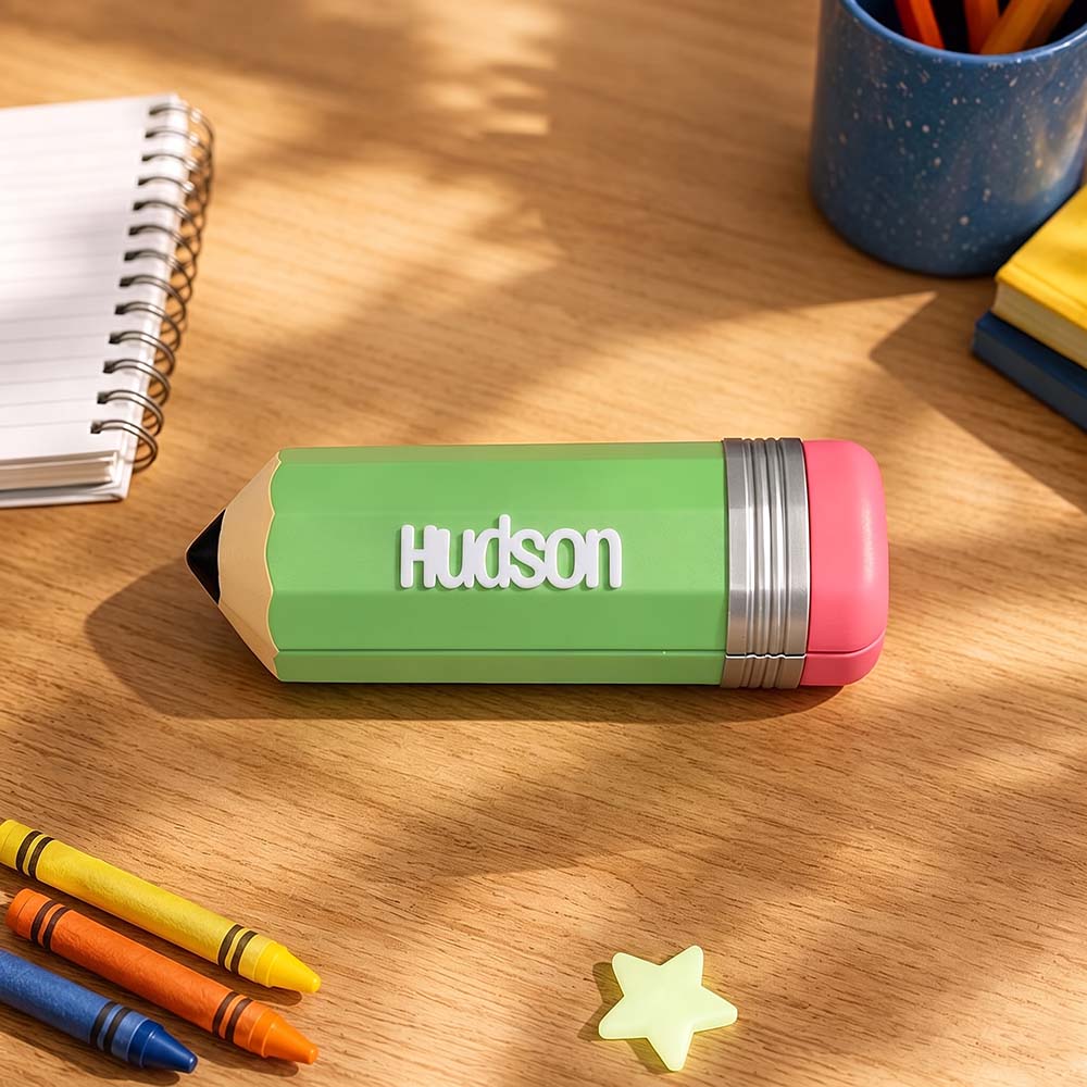 Personalised 3D Printed Name Colorful Pencil Holder For Kids | CWToy200