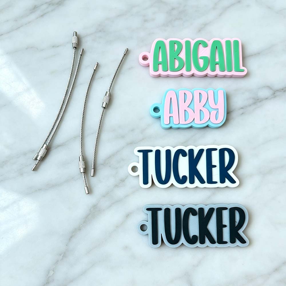 Personalized 3D Printed Name Tag | CWGift85