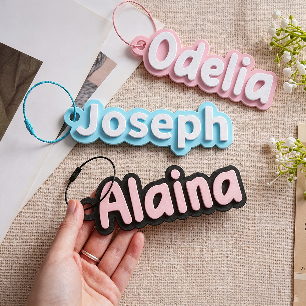 Personalized 3D Printed Name Tag | CWGift85