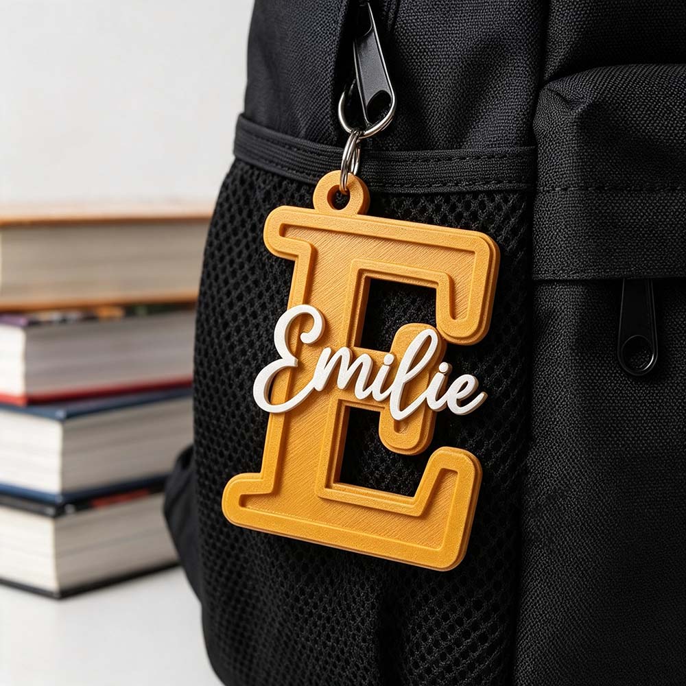 Personalized 3D Printed Backpack Name Tag | CWGift96