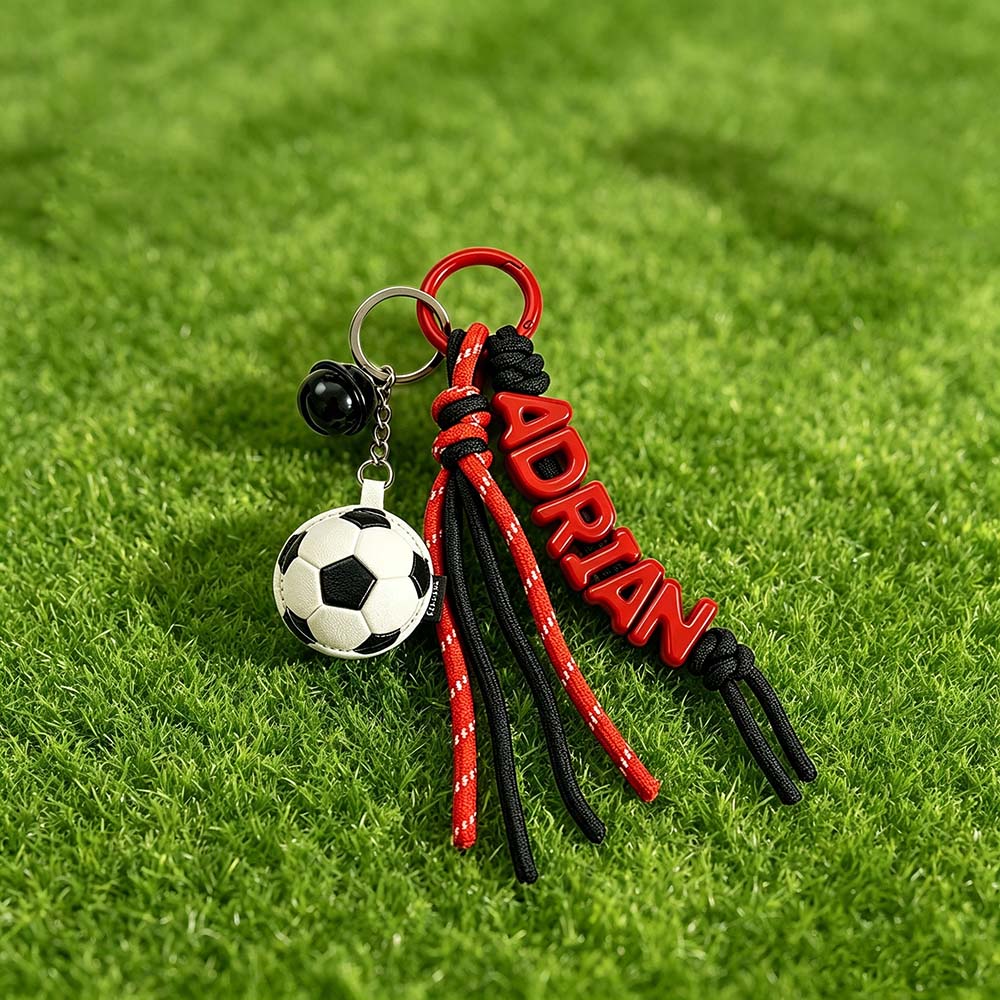 Personalized Sports Name Beaded Keychain | CWGift95