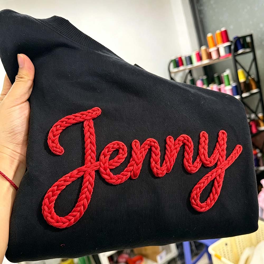 Personalized Hand Embroidered Christmas Matching Family Sweatshirt | CWBaby517