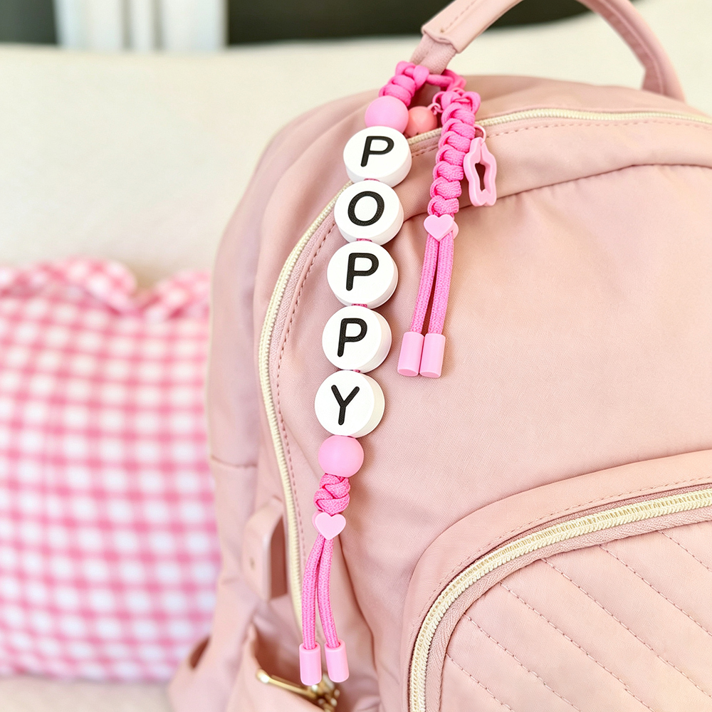 Personalized Colorful Name Letter Beaded Bag Tag | CWGift98