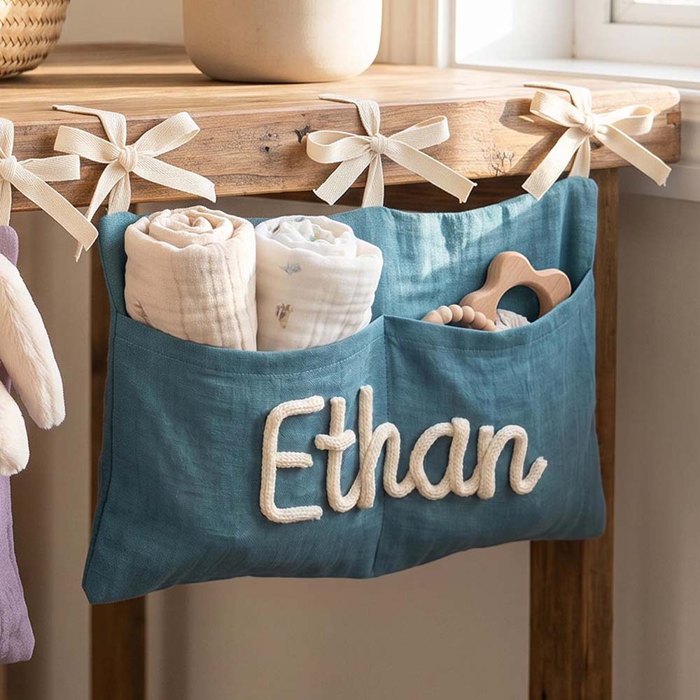 Personalized Hand Embroidered Baby Car Backseat Organizer | CWBaby520