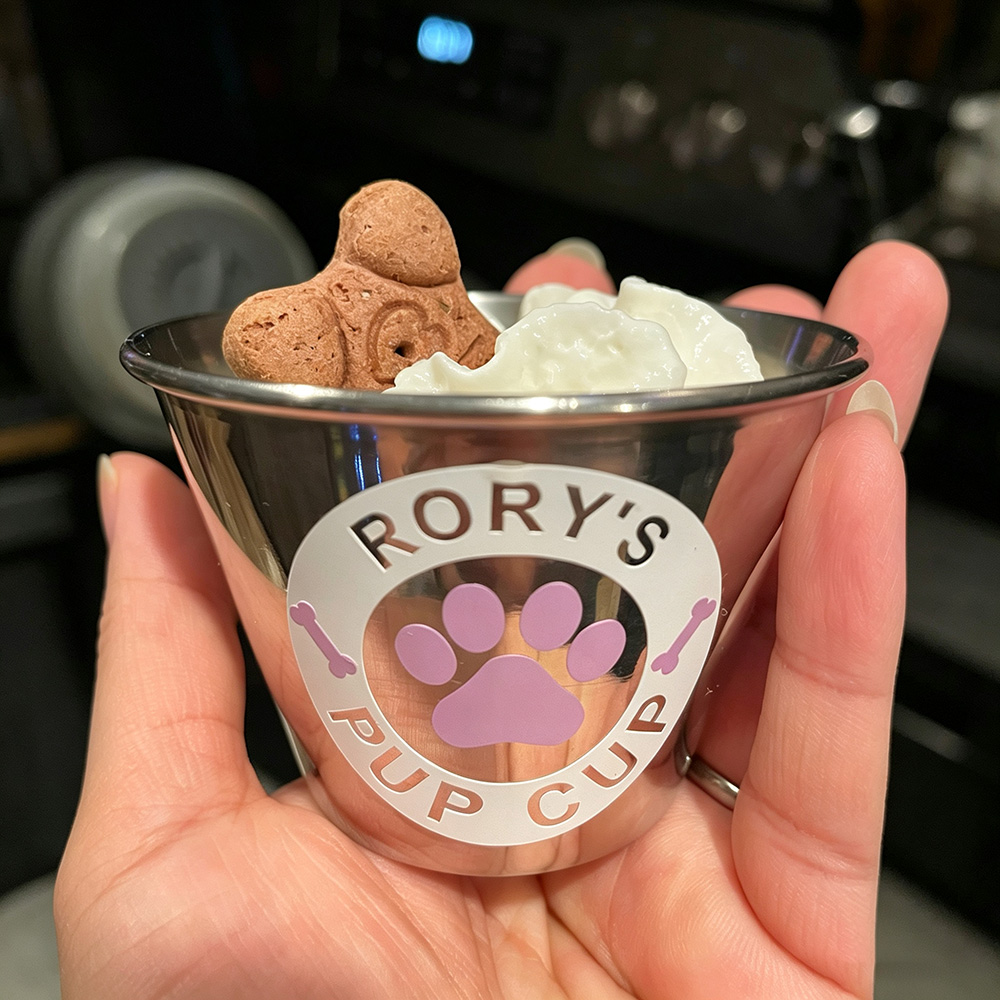 Personalized Pet Stainless Steel Reusable Mini Pup Cup Mug | BKPet273