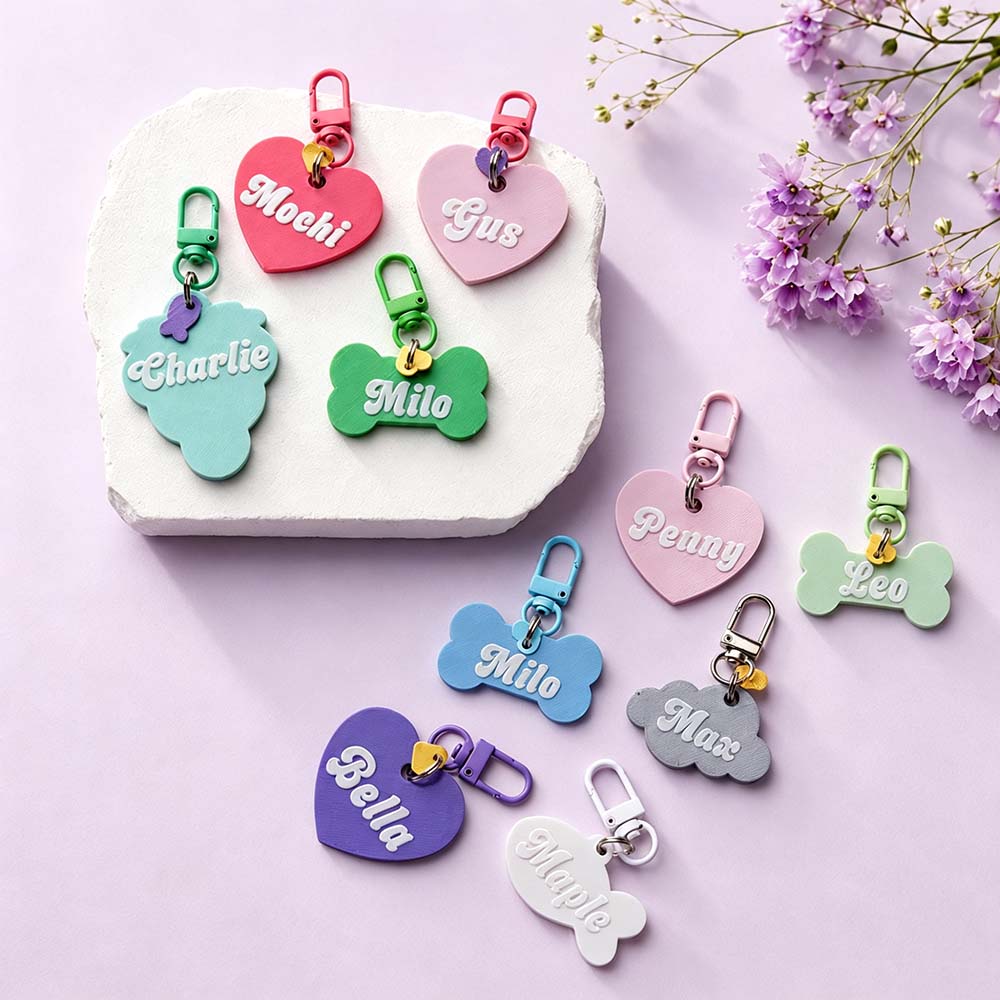 Personalized 3D Printed Pets ID Tag | BKPet575