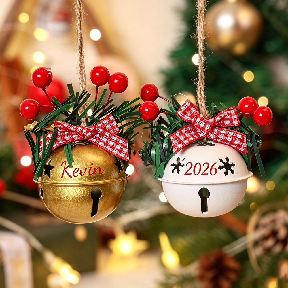 Personalized Jingle Bell Christmas Tree Ornament | MCGift193