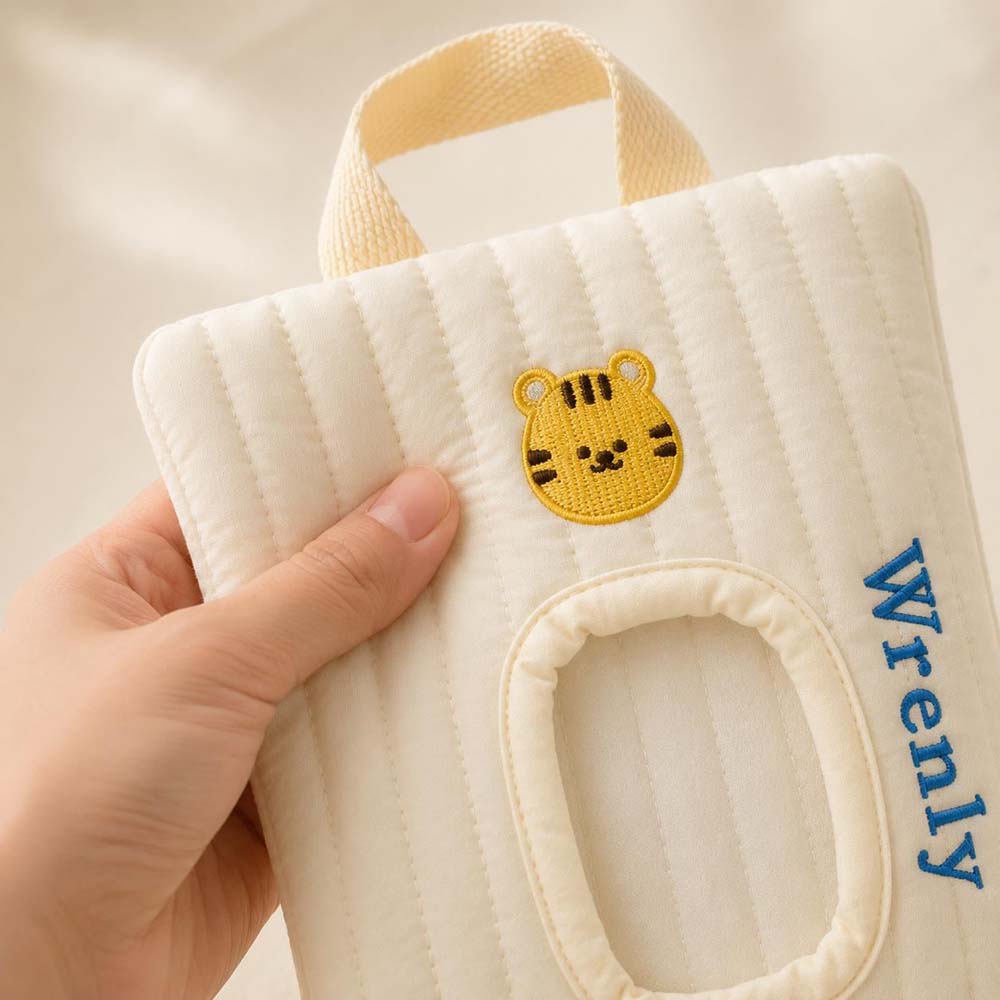 Personalized Embroidered Quilted Baby Wipe Pouch | CWBaby530