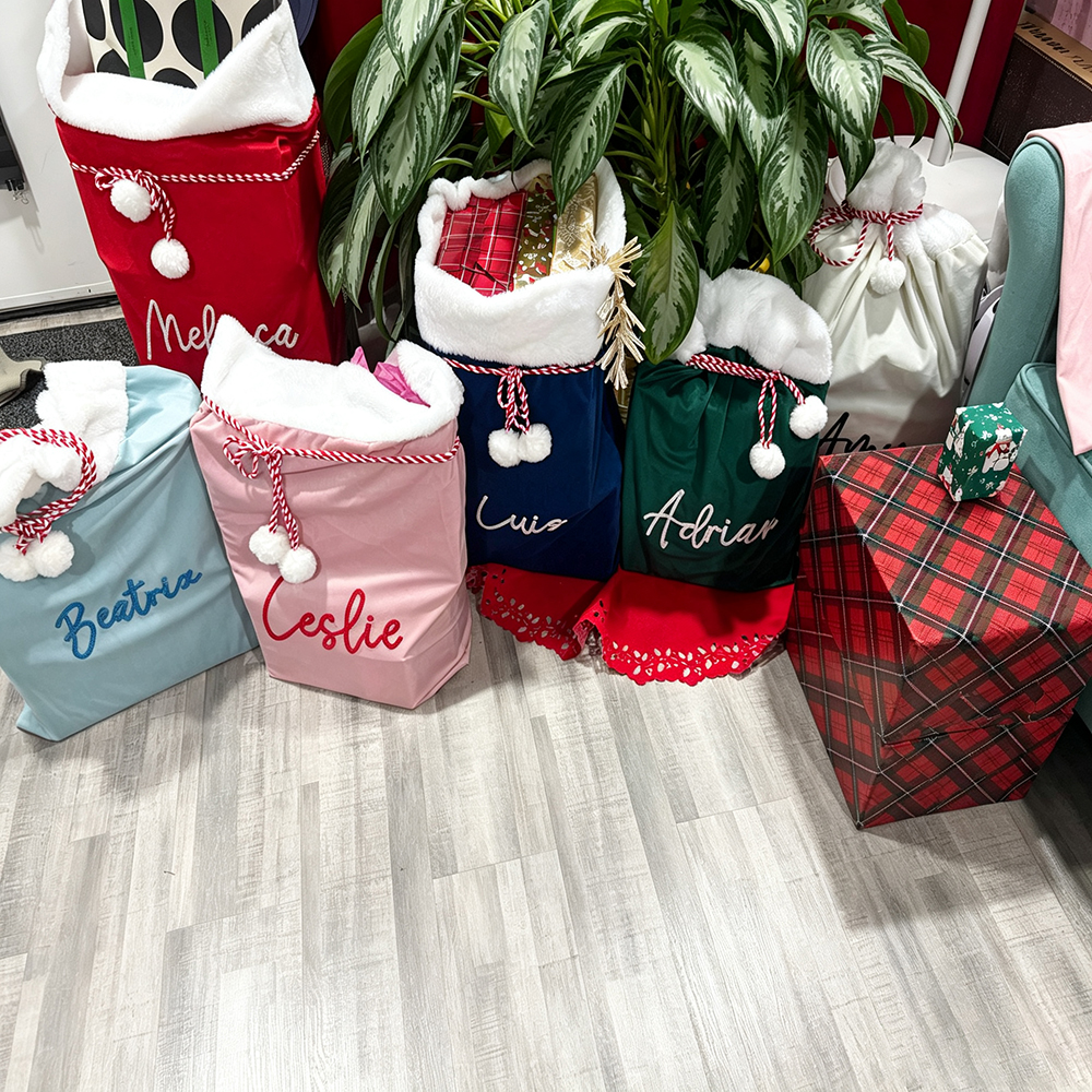 Personalized Large Christmas Velvet Santa Sack for Gifts | MCGift199