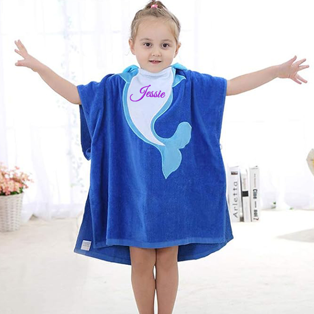 Personalized Embroidery Original Hooded Beach Towel | Cwbeach125