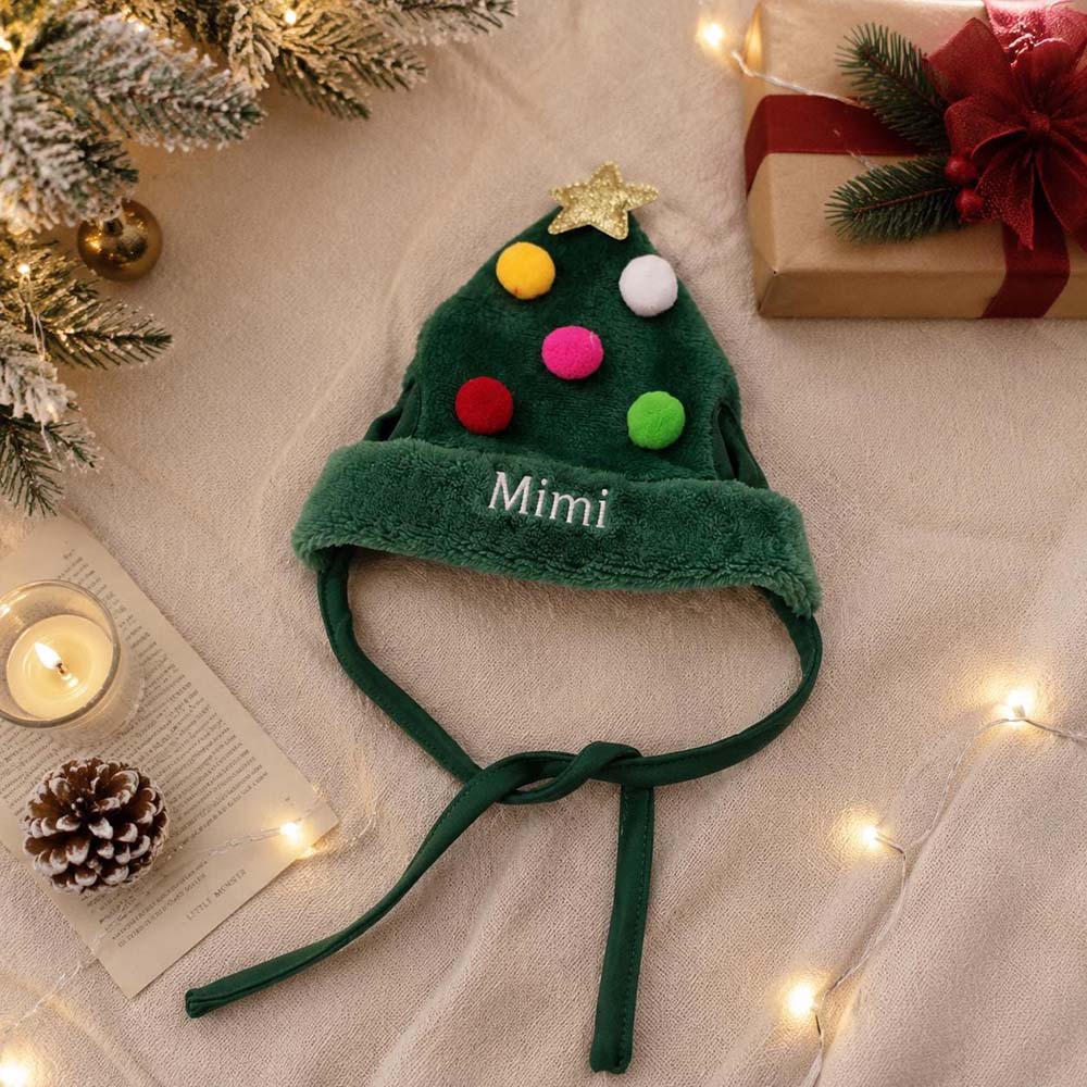 Personalized Embroidered Christmas Pets Hat | MCGift410