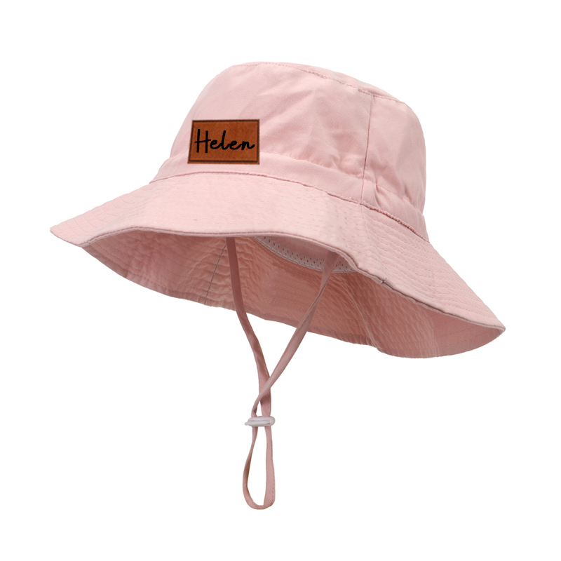 Personalized Leather Patch Bucket Hat for Comfort & Unique | KKBeach43