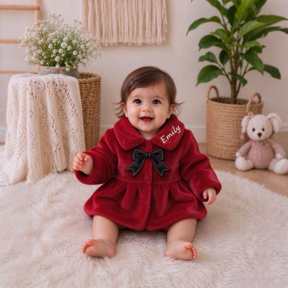 Personalized Embroidered Baby Girl Winter Princess Coat | CWBaby550
