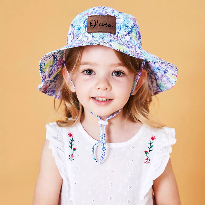 Personalized Leather Patch Bucket Hat for Comfort & Unique | CWBeach127