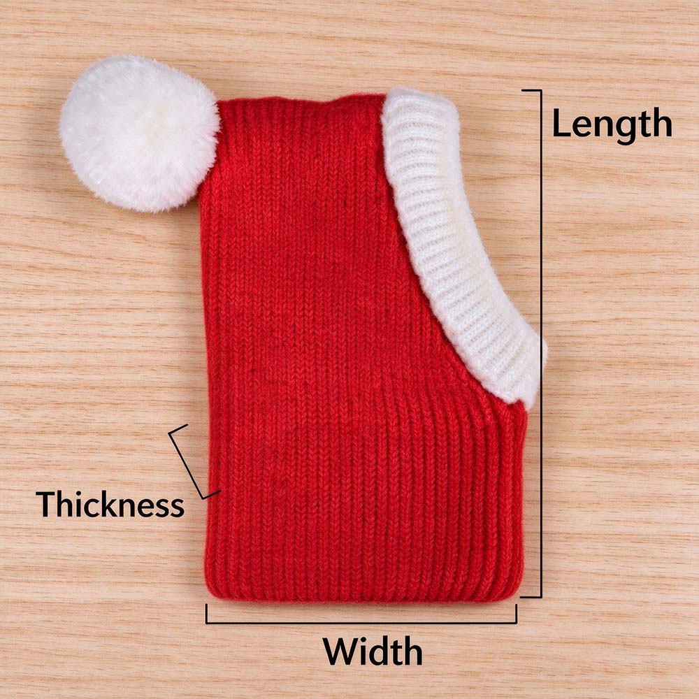 Personalized Embroidered Pets Christmas Knitted Pom Pom Snood Hat | MCGift446