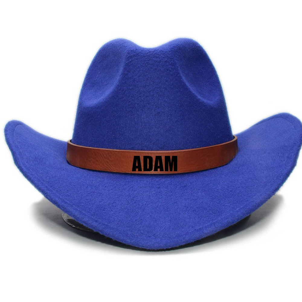 Personalized Leather Band Cowboy Hat for Comfort & Unique | CWBeach130