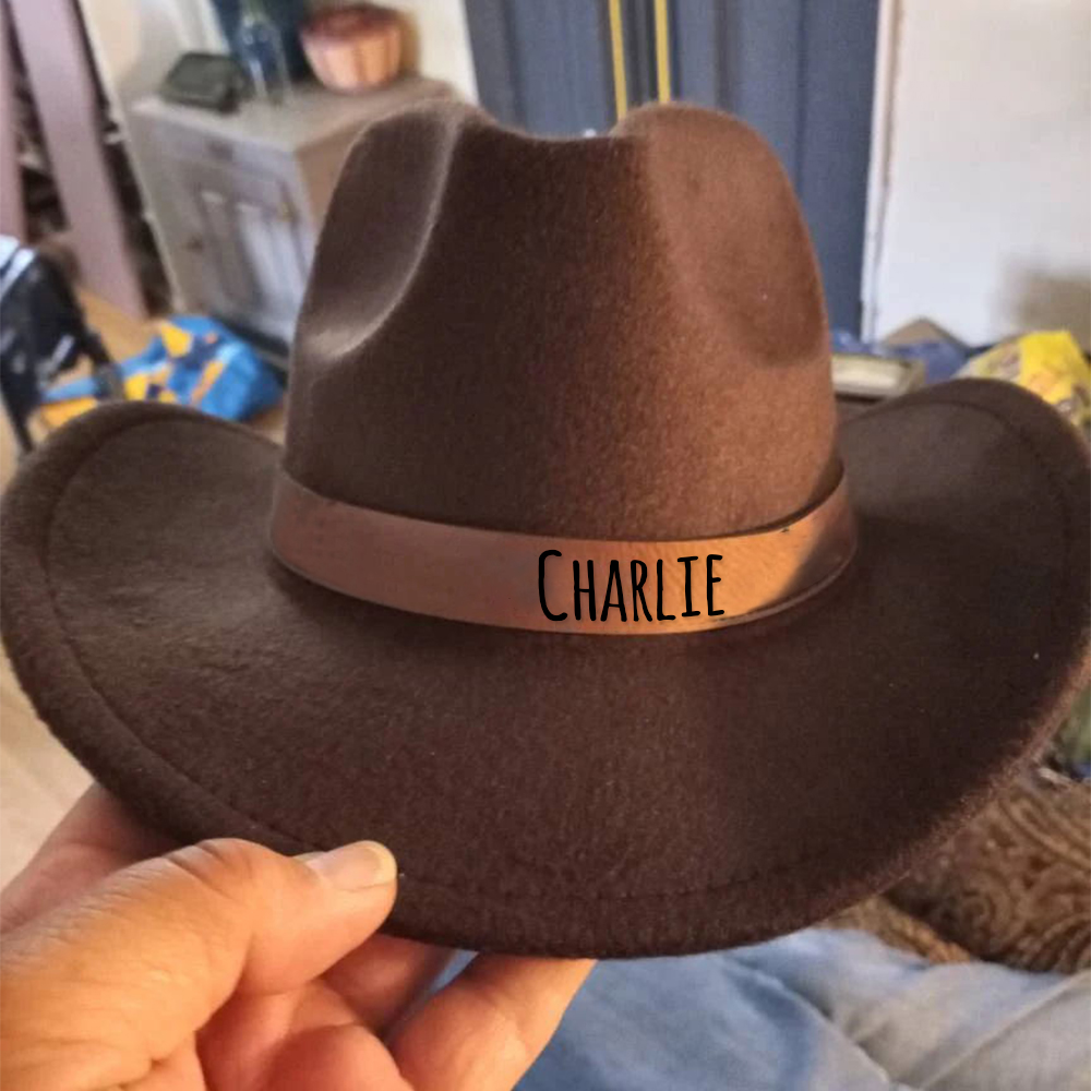 Personalized Leather Band Cowboy Hat for Comfort & Unique | CWBeach130