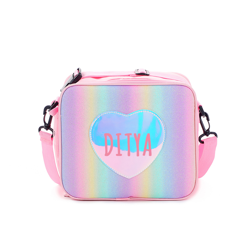 Personalized Name Color Kids Lunch Bag