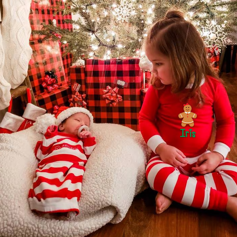Personalized Kids Christmas Pajamas Set | inSet18