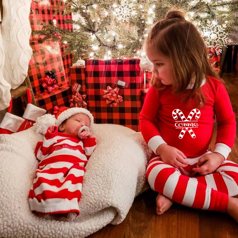 Personalized Kids Christmas Pajamas Set | inSet19