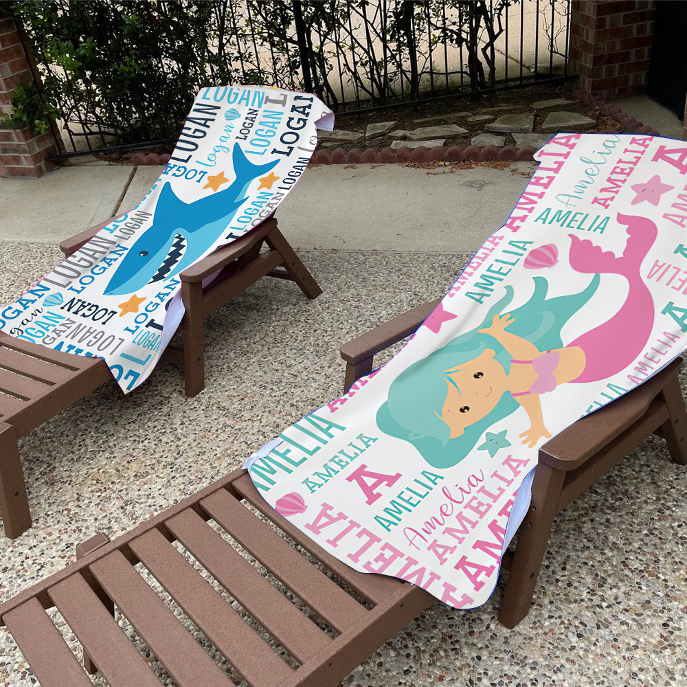 Personalized Lovely Kid Towel for Summer & Beach | CWTowel127